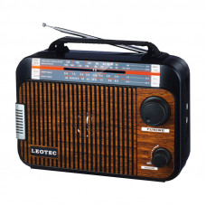 Radio Leotec Q3 cu 4 benzi radio AM/FM/SW1/SW2, alimentare 220v si baterii